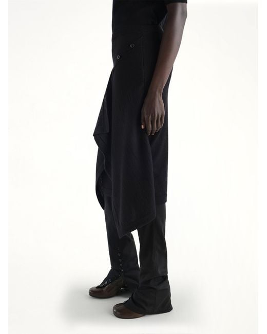Lemaire Black Buttoned Skirt