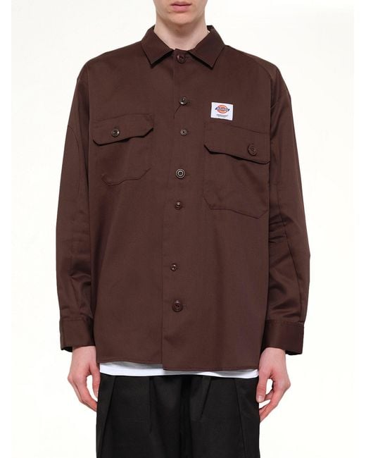 Undercover Brown Dickies X Uc Ls Shirt for men