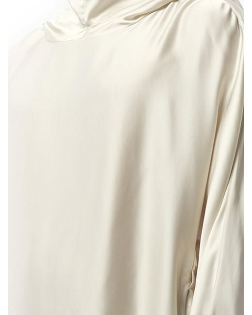 Rick Owens White Hooded Tunic for men