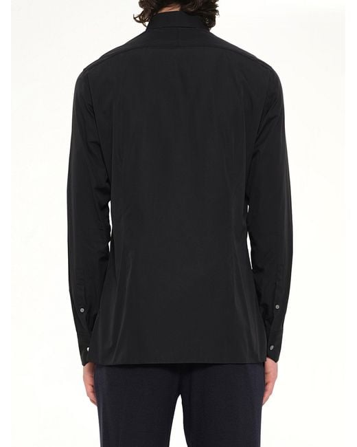 Lanvin Black Patch Medal 2 Shirt for men