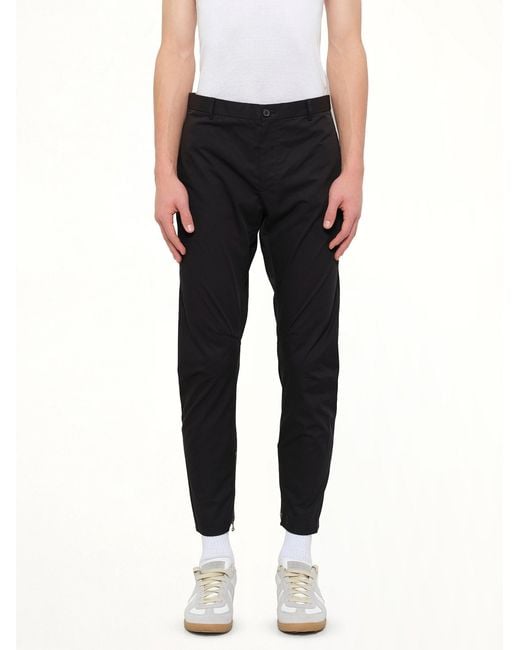 Lanvin Black Cut Biker Pants for men