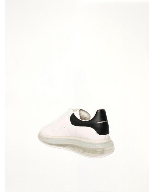 McQueen Multicolor Larry Transparent Sole Sneakers, 100% Calfskin Leather for men