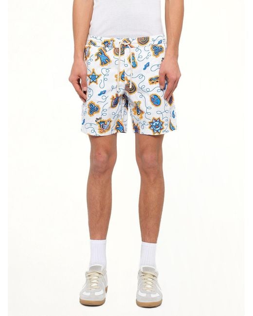 Loewe Blue X Paula Printed Swim Shorts for men