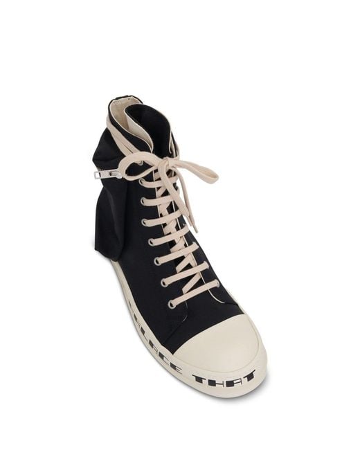 Rick Owens Black Cargo Sneakers for men