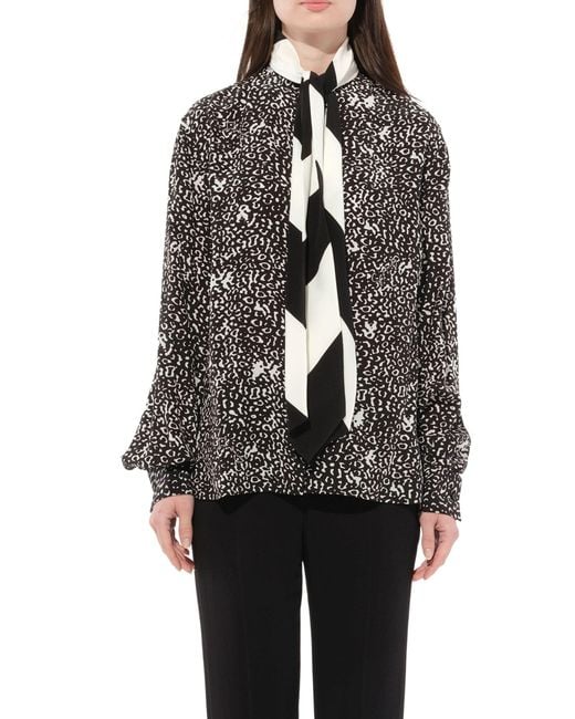 Givenchy Gray Shirt With Scarf