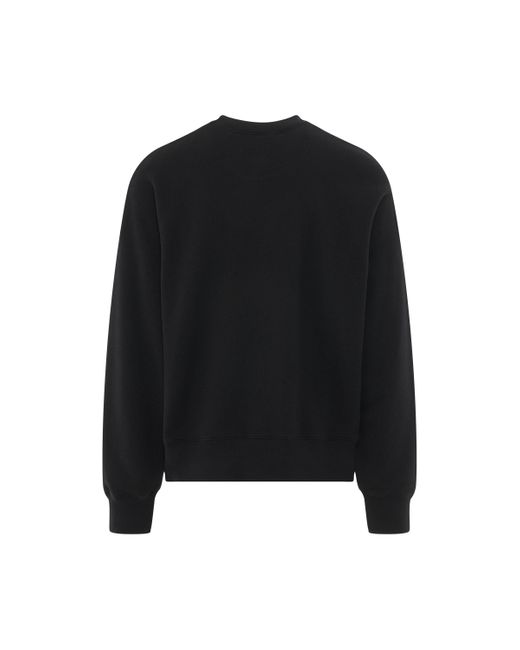 Palm Angels Black Shark Crewneck Sweatshirt, Round Neck, Long Sleeves, /, 100% Cotton, Size: Medium for men