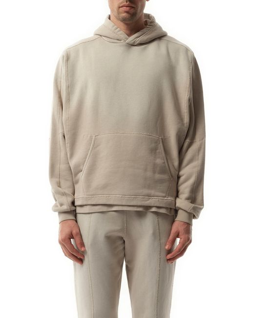 Represent Natural Step Hem Hoodie, Long Sleeves, 100% Cotton, Size: Medium for men