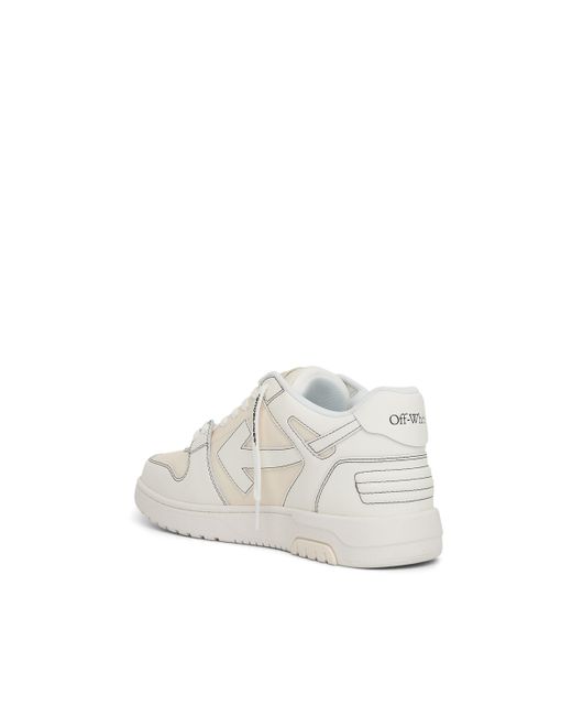 Off-White c/o Virgil Abloh White Off- Out Of Office Calf Leather Sneakers, Cream/, 100% Rubber for men