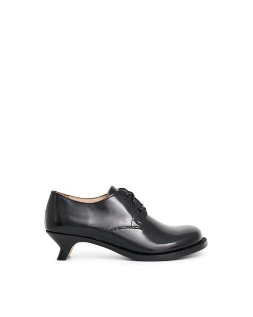 Loewe Black Campo Derby 40 Shoes, 100% Calfskin