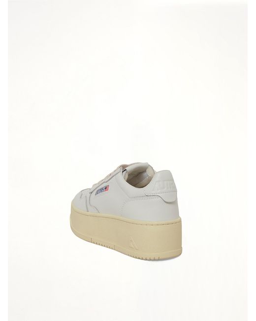 Autry White Platform Low Sneaker