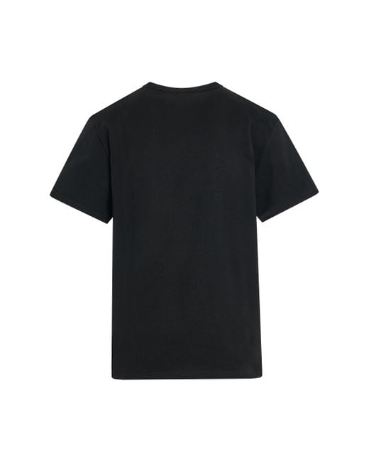 Alexander McQueen Black 'Small Logo T-Shirt, Round Neck, Short Sleeves, //, 100% Cotton for men