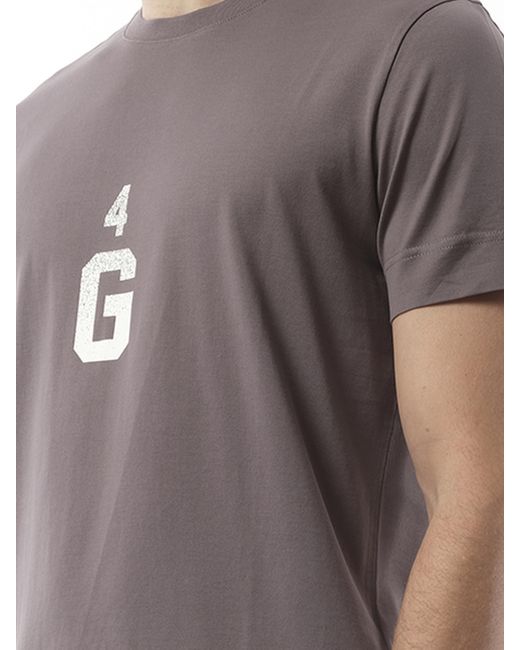 Givenchy Gray Four G Dyed Logo T-Shirt, 100% Cotton, Size: Small for men