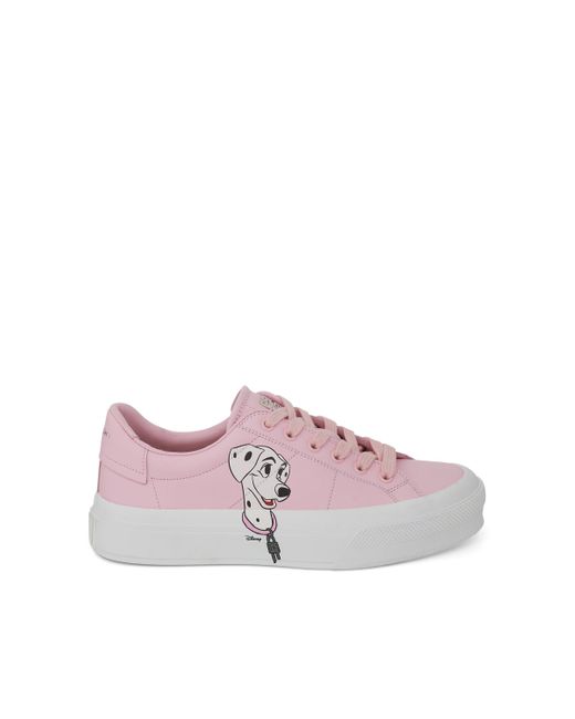 Givenchy Purple Disney 101 Dalmatians City Sport Sneakers, Blossom, 100% Leather