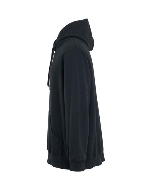Doublet Blue Rust Embroidery Hoodie for men