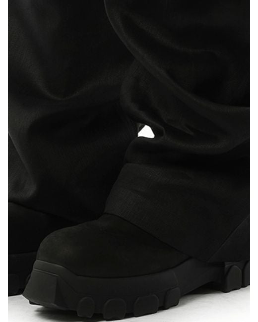Rick Owens Black Stefan Cargo, 100% Linen for men