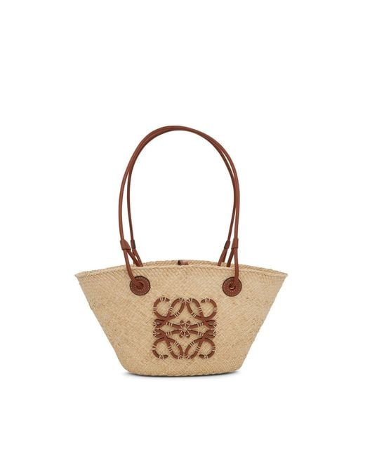 Loewe Brown Small Anagram Basket Bag