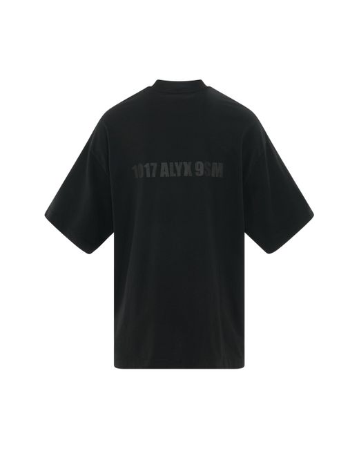 1017 ALYX 9SM Black 'Oversized T-Shirt, Short Sleeves, , 100% Cotton, Size: Small for men