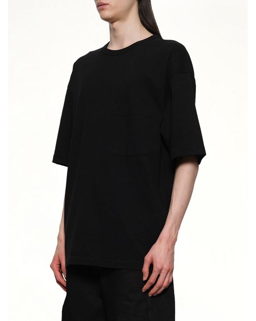 Lemaire Black Boxy Ss T-Shirt for men