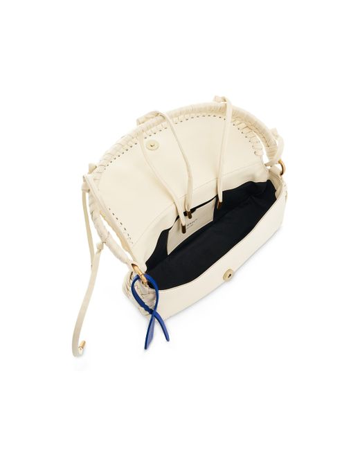 Off-White c/o Virgil Abloh White Off- Edge Weaving Shoulder Bag, , 100% Calf Leather