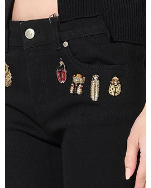 McQueen Black Washed Jeans