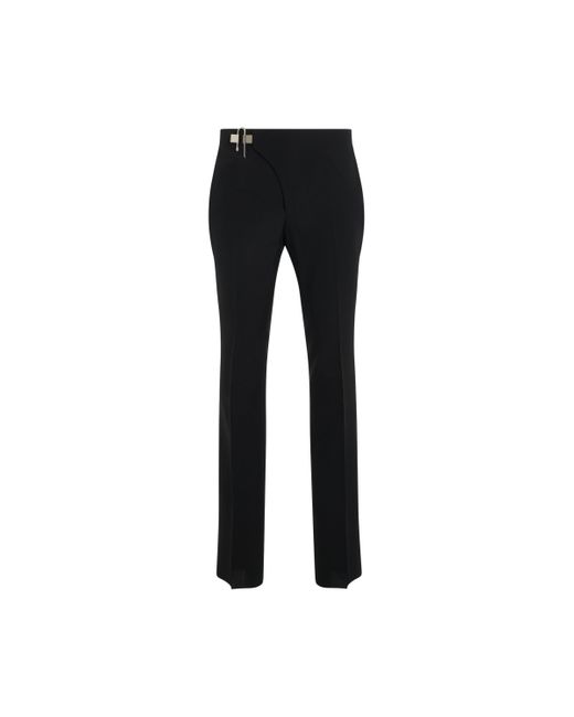 Givenchy Black Technical Wool Slim Fit Pants, , 100% Wool for men