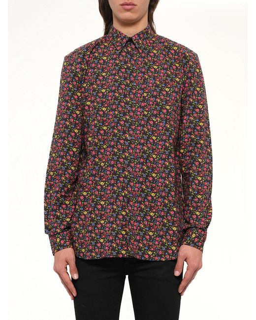 Givenchy Brown Floral Shirt for men