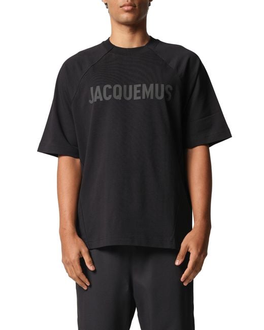 Jacquemus Black Le T-Shirt Typo for men