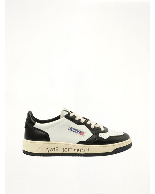 Autry Multicolor Leather Bicolour Low Sneakers for men