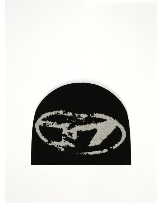 DIESEL Black K-Apitan Knit Caps for men