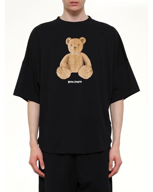Palm Angels Black Bear Over T-Shirt for men
