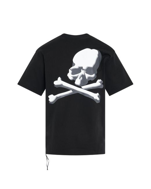 Mastermind Japan Black 3D Skull T-Shirt, Short Sleeves, , 100% Cotton, Size: Medium for men
