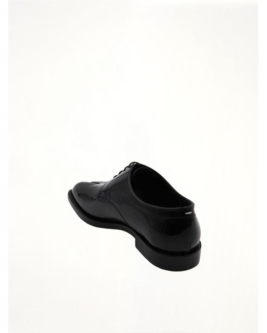 Maison Margiela Black Tabi Lace-Ups Shoes