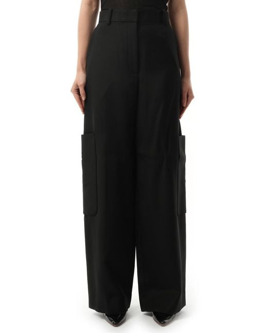 Khaite Black Caiton Pant