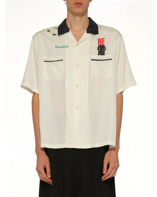 Undercover White Mind Parasite Ss Shirt for men