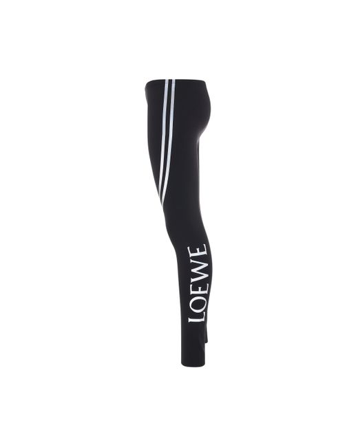 Loewe Logo Polyamide Leggings In Black