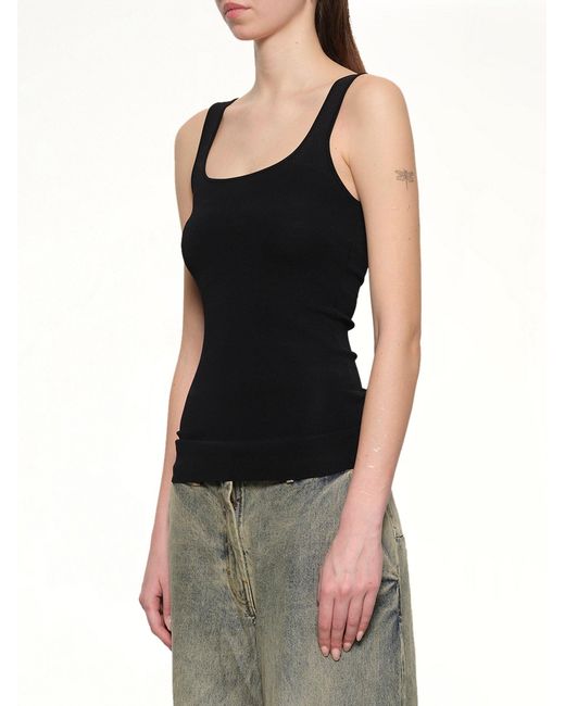 Entire studios Black Squared Neck Top