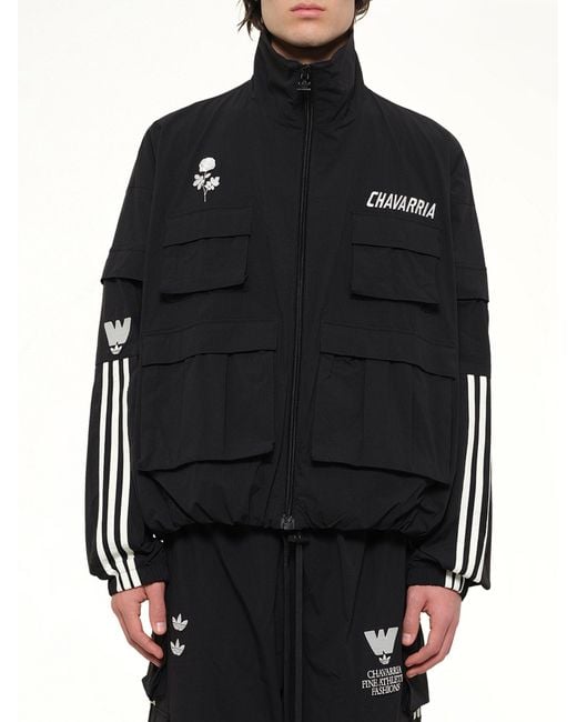 Willy Chavarria Black Adidas X Wc Cargo Track Jacket for men