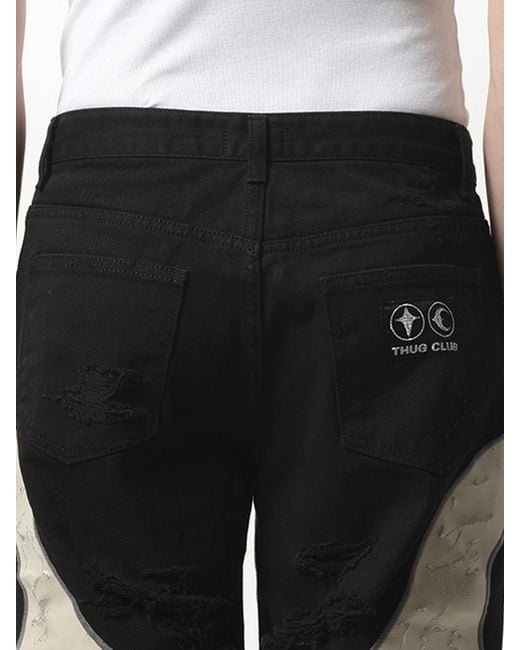 THUG CLUB Tc Leather Washing Denim Pants War Ver, 100 THUG CLUB Tc Leather Washing Denim Pants War Ver, 100