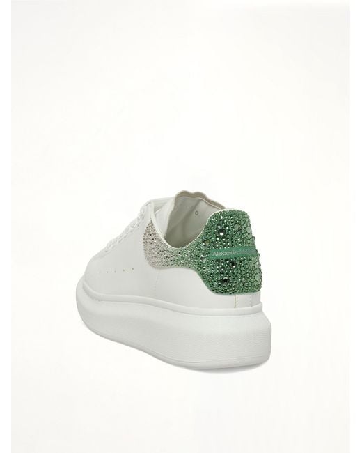 McQueen White Larry Oversized Heel Sneaker