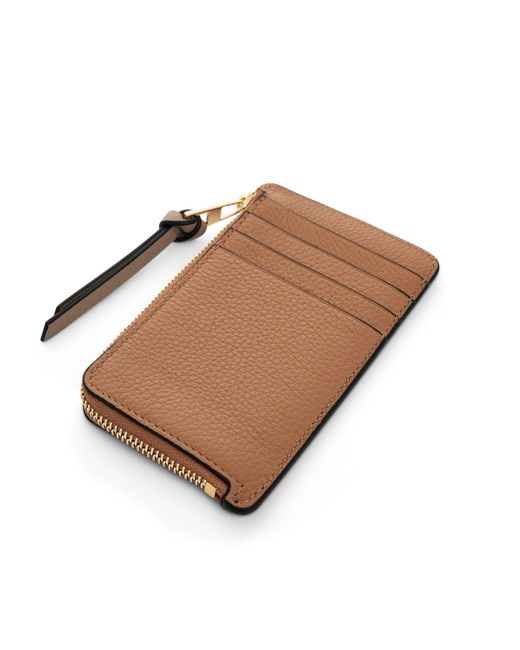 Loewe Brown Coin Cardholder, , 100% Soft Grained Calf