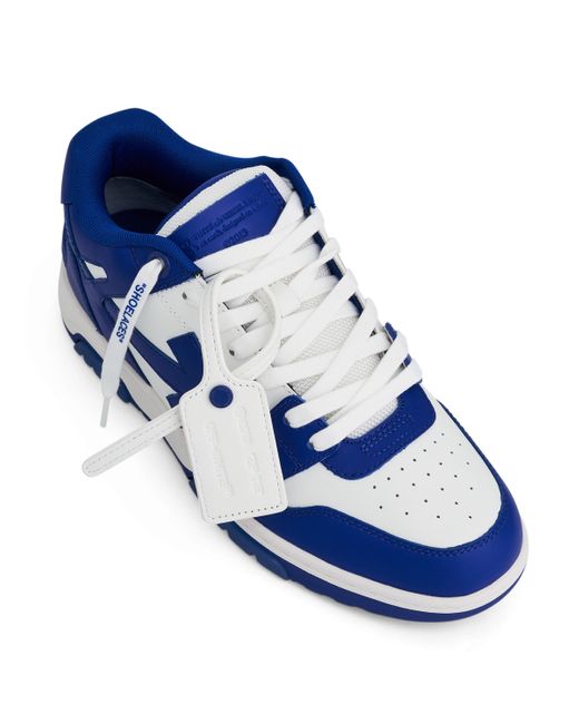 Off-White c/o Virgil Abloh Blue Off- Out Of Office Calf Leather Sneakers, /, 100% Rubber for men