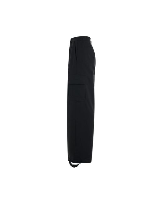 Off-White c/o Virgil Abloh Black Off- Ow Embroidered Drill Cargo Pants, , 100% Cotton for men