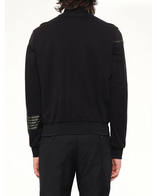 Wooyoungmi Black Track Jacket for men