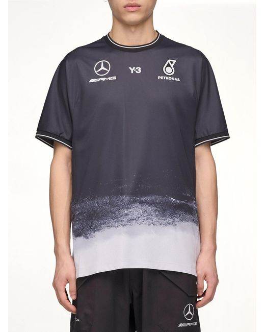 Y-3 Blue F1 Mech Ss Jersey for men
