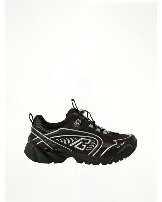 Balmain Black Cosmic Dust Sneakers for men