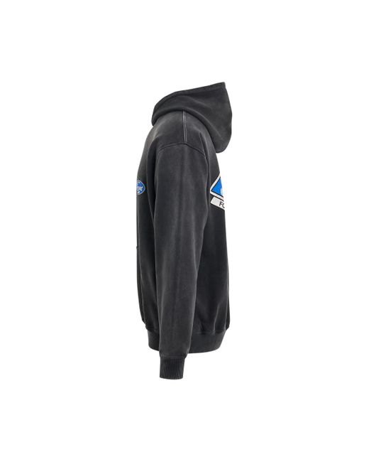 Represent Black 'Classic Parts Hoodie, Long Sleeves, Washed, 100% Cotton, Size: Small for men