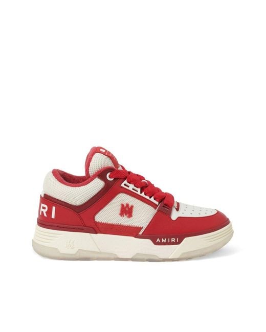 Amiri Red Ma-1 Sneakers, 100% Calf Leather for men