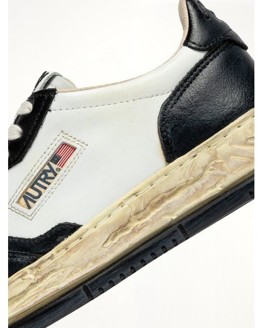 Autry White Mmy Super Vintage Low Sneaker