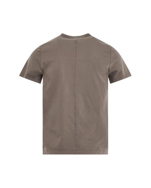 Rick Owens Gray 'Short Level T-Shirt, Short Sleeves, , 100% Cotton, Size: Small for men
