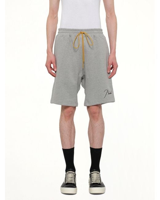 Rhude Gray Classique Sweatshort for men